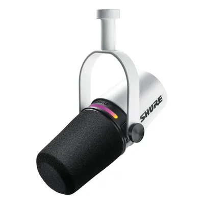 Shure MV7+ Dynamisches USB/XLR-Mikrofon für Podcast-Streaming, Weiß