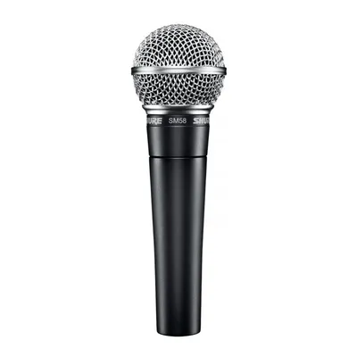 Mikrofon Shure SM58 XLR cardioid schwarz für Studio und Bühne