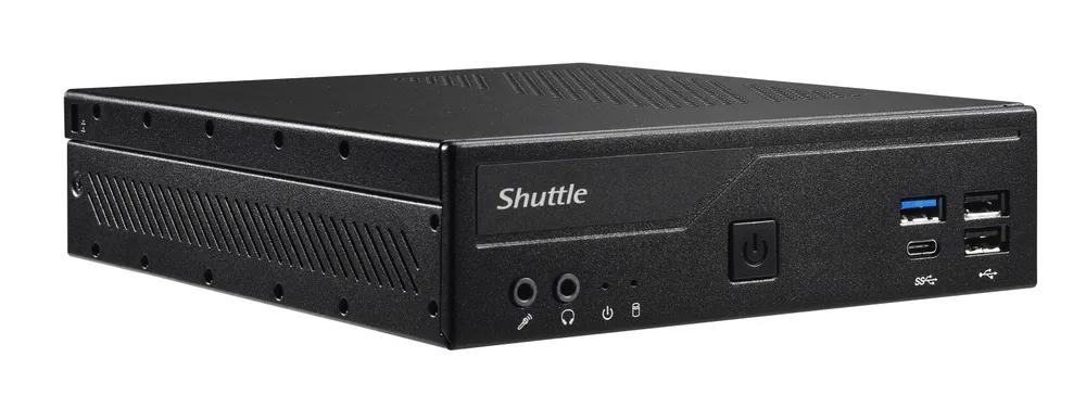 Barebone Shuttle DH610 LGA1700 DDR4 bis 64GB M.2 SATA Dual LAN mini PC