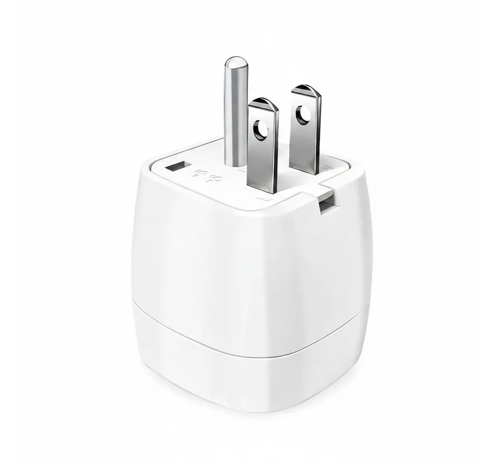 shuwosmart 2er Set USA Reiseadapter EU auf US Stecker Typ B Reisestecker Adapter Typ B Stecker, EU-Stecker auf US-Steckdose, Europa Stecker zu Steckeradapter, Steckdosenadapter, Reisegeeignet, Kompakt, Kindersicherung, Feuerfest, 2er-Set