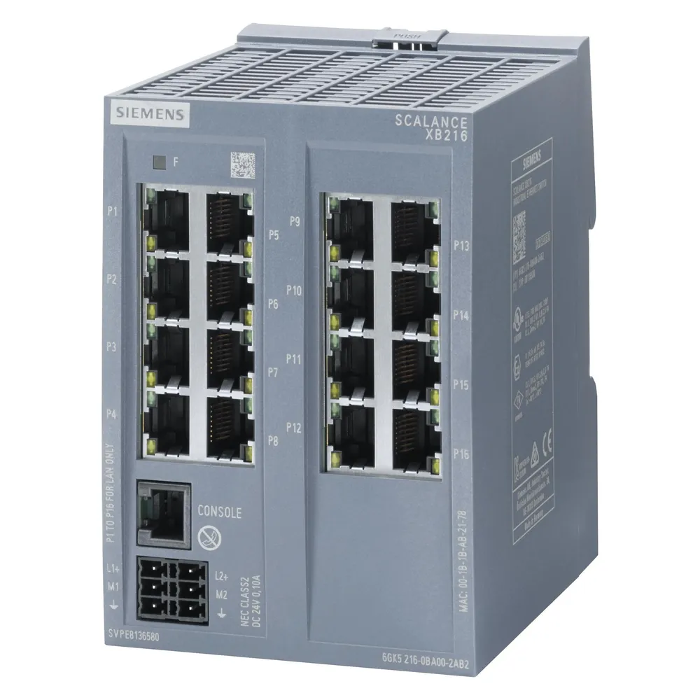 Siemens ScalanceXB216 managable layer IE-Switch