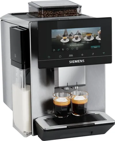SIEMENS Kaffeevollautomat EQ900 TQ923EZ3, autom. Reinigung, 41 versch. Getränke, XL-Getränke, farbiges 6.8'' TFT-Display, individuelle Aromaeinstellung, Edelstahl