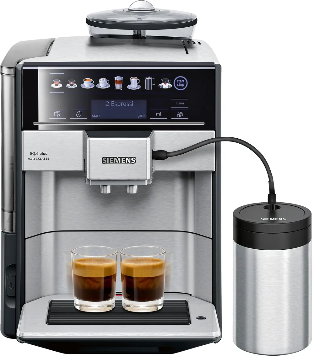 EQ6 plus extraKlasse S700 TE657F03DE Edelstahl Kaffeevollautomat