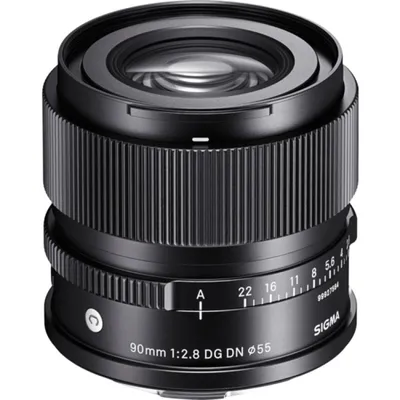 Sigma 90mm F2.8 DG DN Sony E Teleobjektiv, 9-Blatt-Blende, 295 g, 55-mm-Filter