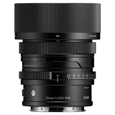 Objektiv Sigma 35mm F2 DG Contemporary 35 mm L-Mount Gegenlichtblende Schwarz