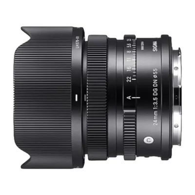 Objektiv Sigma 24mm F3.5 DG DN Contemporary L-Mount Gegenlichtblende Schwarz