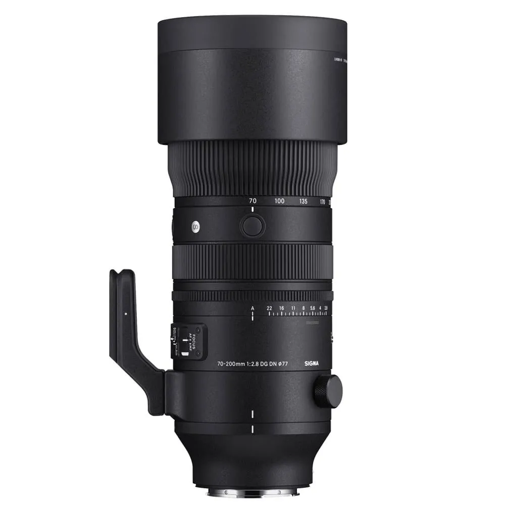 Sigma 591965 70-200 mm Sony E-Objektiv, 20 Elemente/15 Gruppen, 77 mm, Schwarz