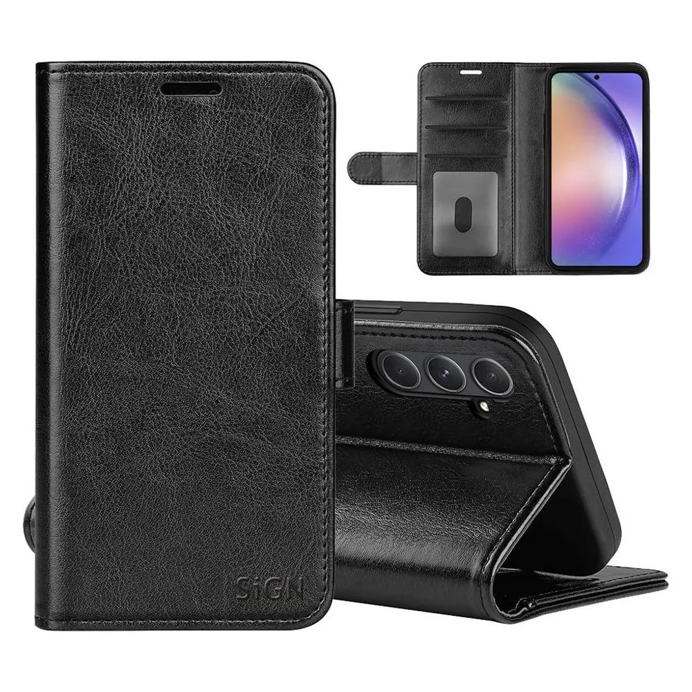 SIGN Wallet Cover for Samsung Galaxy A55 - Black