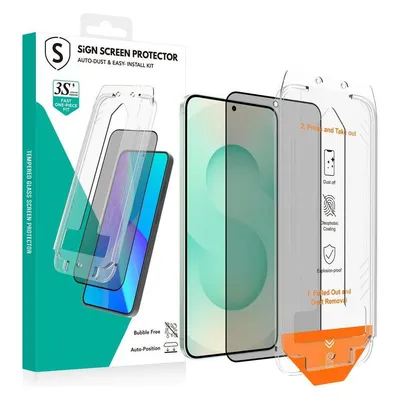 SIGN Full Cover Screen Protector for Samsung Galaxy S24 Plus with Mounting Frame