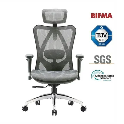 Sihoo M57 Ergonomischer Bürosth mit 3D-Armlehnen und verstellbarer Lendenwirbelstütze