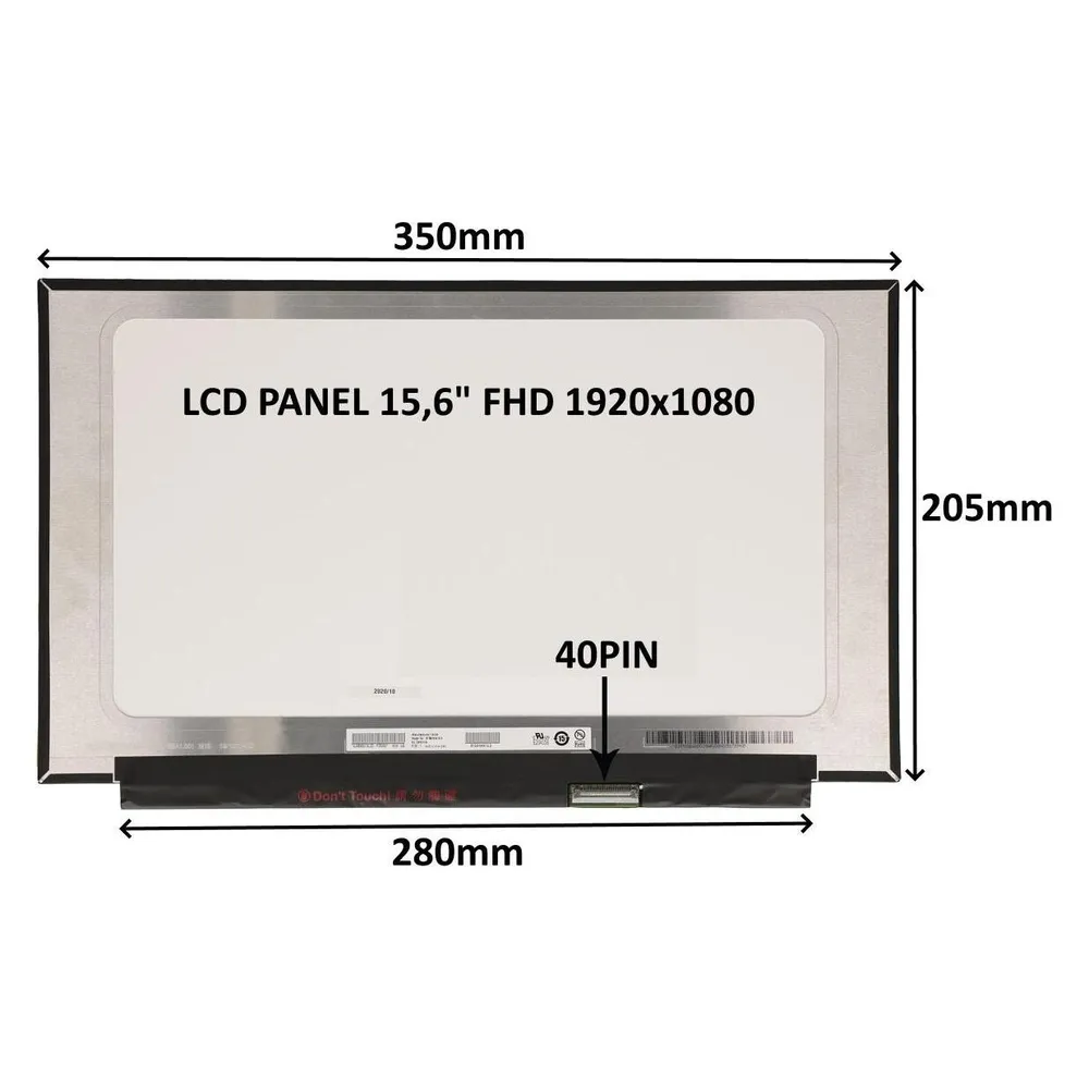 SIL LCD PANEL 15,6" FHD 0PIN MATNÝ IPS / BEZ ÚCHYTŮ