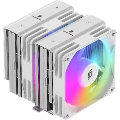 Kühlung Luft Silentware Socket AM5 LGA 1851 Dual Tower TITAN-WH ARGB