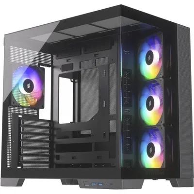 PC-Gehäuse Silentware View A-RGB Tower Midi ATX RGB mit Glasfront