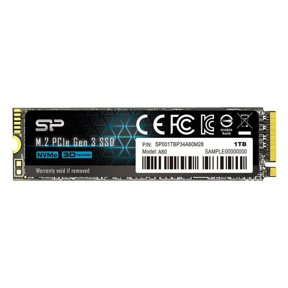 Silicon Power P34A60 M.2 1 TB PCI Express SLC NVMe