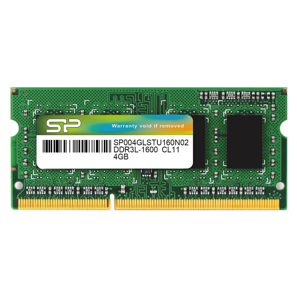 Memoria RAM Silicon Power SP004GLSTU160N02 4GB 1x4GB DDR3L 1600MHz CL11 204-pin SO-DIMM Grün