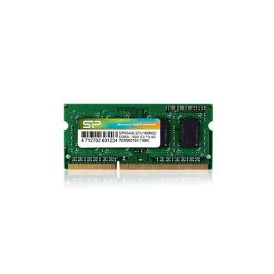Memoria RAM Silicon Power SP004GLSTU160N02 4GB 1x4GB DDR3L 1600MHz CL11 204-pin SO-DIMM Grün