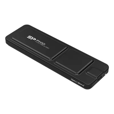 Disco Duro Silicon Power 512GB SSD 1050 MB/s PX10 USB Tipo C Aluminio Negro