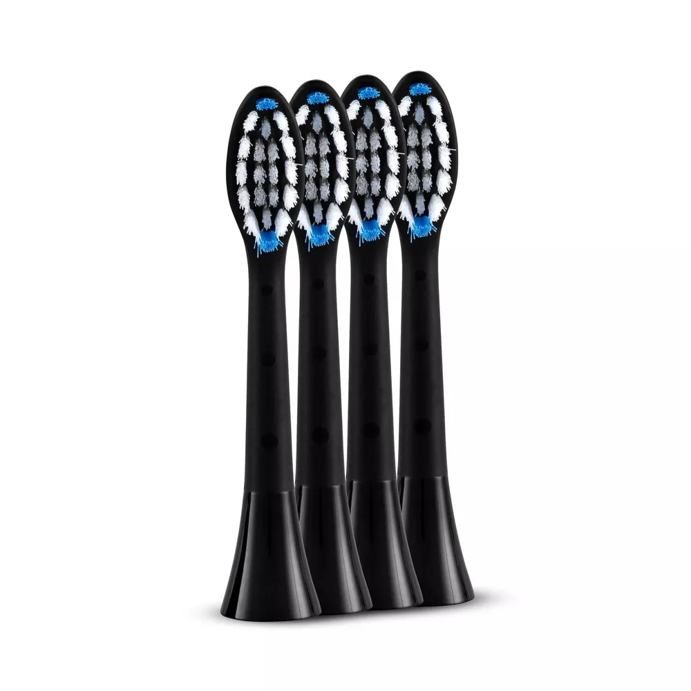 Aufsteckbürsten Medium, Schwarz, 4 Stück