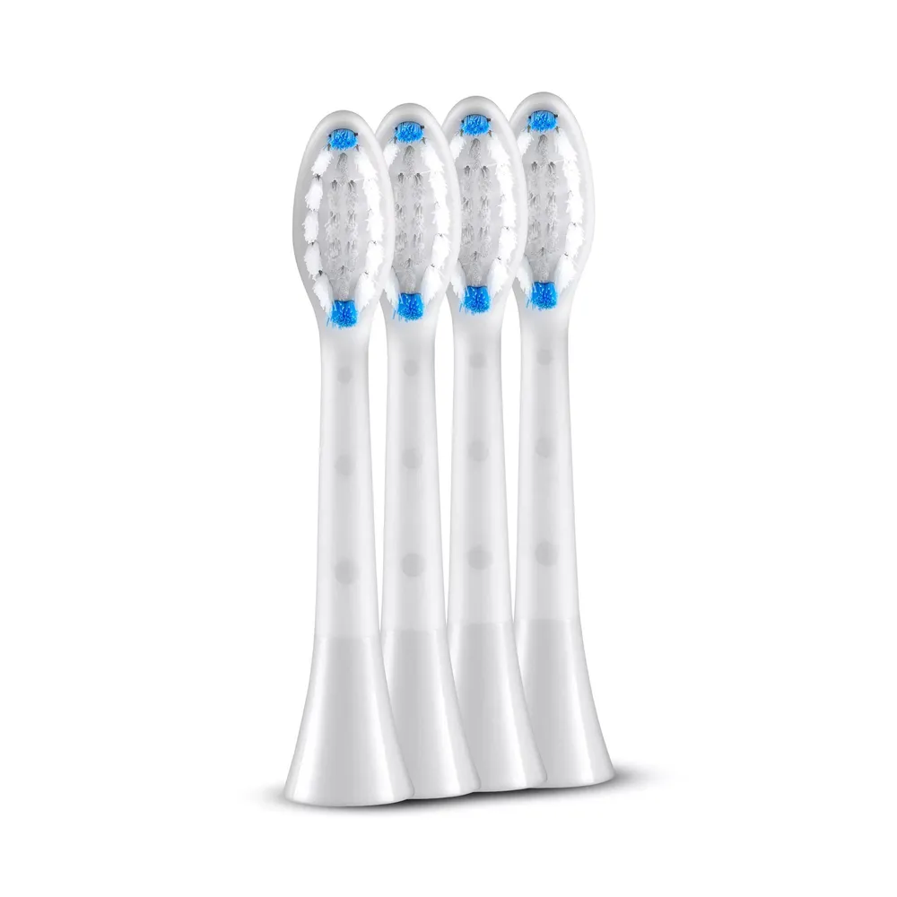 Aufsteckbürsten Medium, Weiß, 4 Stück