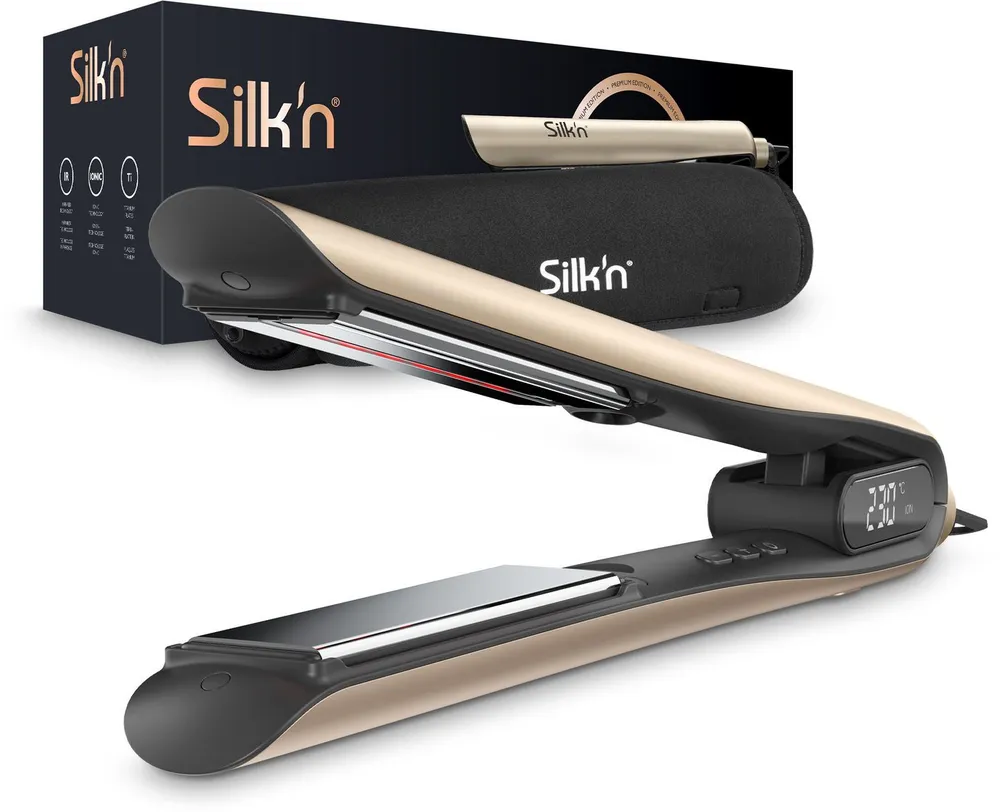 Silk'n Glätteisen SilkyStraight, mit Infrarot, Titanplatten, kurze Aufheizzeit