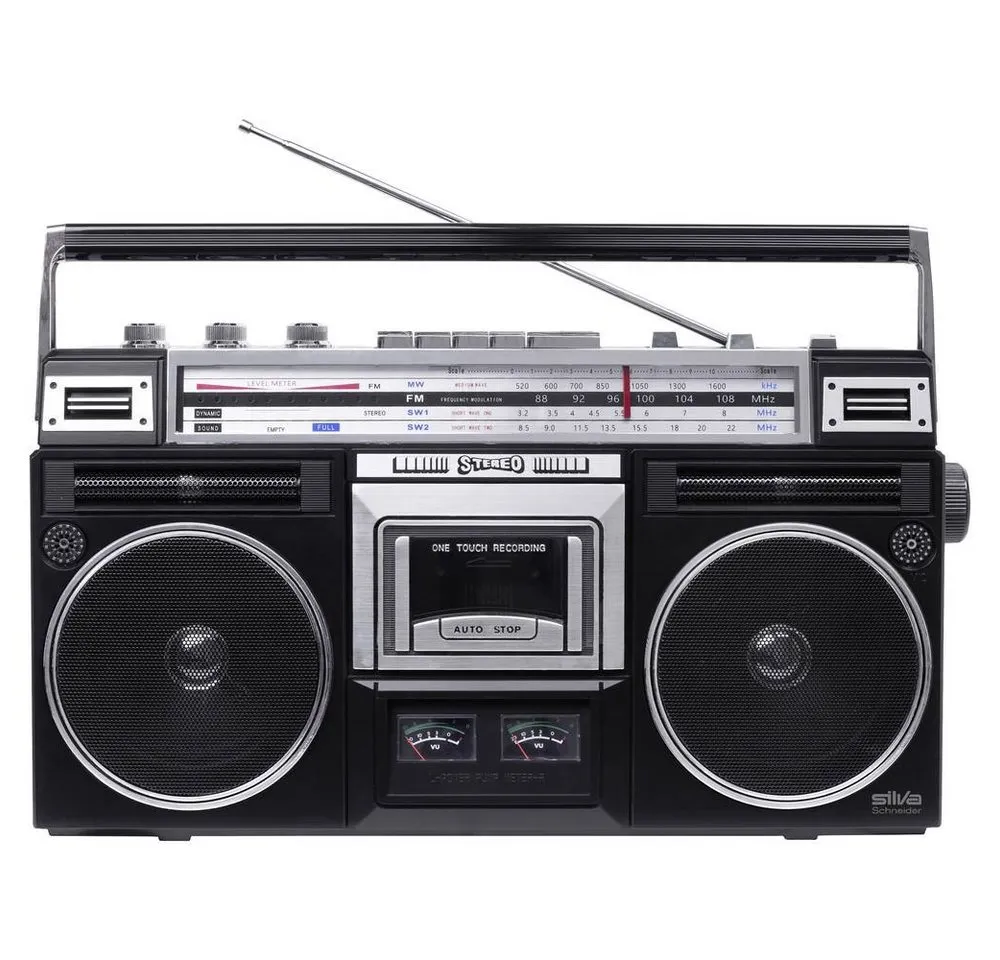 Silva Schneider Ghettoblaster 211100 Radio (Aufnahmefunktion, Inkl. Mikrofon)