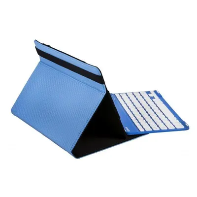 Hülle mit Bluetooth-Tastatur SilverHT für Tablets bis 11" Blau