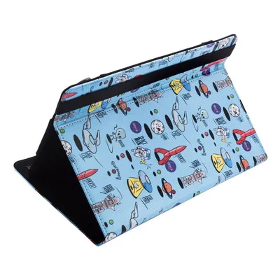 SilverHT Space Blue Metallbedruckte Universalhülle für 9"-10,1" Tablets