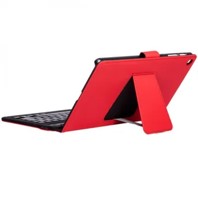 SilverHT Rote Hülle mit Bluetooth-Tastatur für Samsung TAB A7 10,4" T500/505 2020