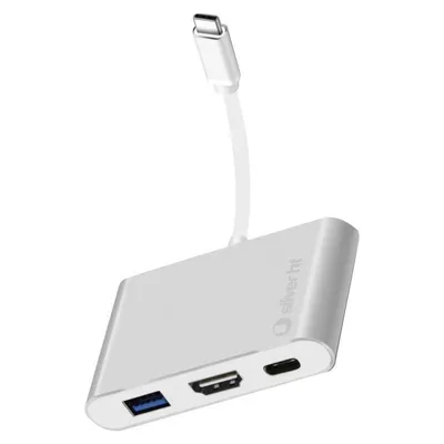 SilverHT Logan 4K+ USB Typ C auf USB 3.0/USB-C/HDMI 4K Adapter