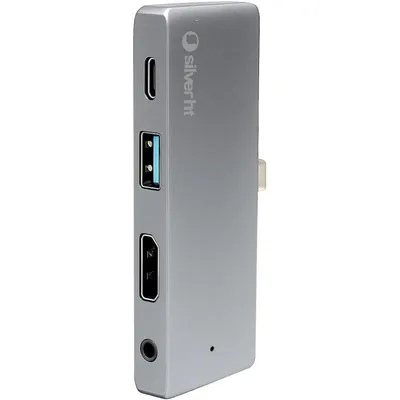 Hub SilverHT USB 3.0 Type-C HDMI 4K Audio 3,5 mm Kompakt