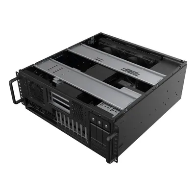 ATX Tower SilverStone RM47-502-I 4U Rack Stahl Schwarz USB 3.2