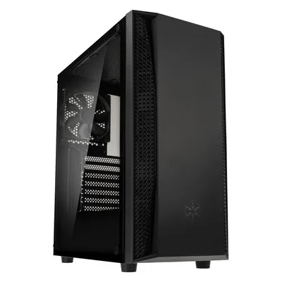 Silverstone Fara B1 Schwarzes gehärtetes Glas