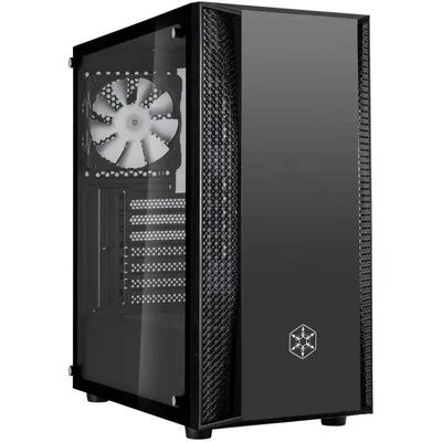 Silverstone Fara B1 Schwarzes gehärtetes Glas