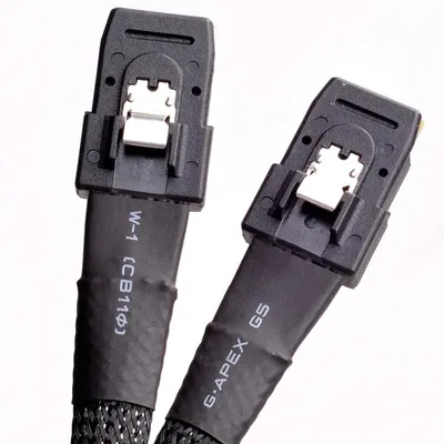 Silverstone Mini-SAS-Kabel für Innenbereich, 36-polig auf 36-polig, 50 cm, Schwarz