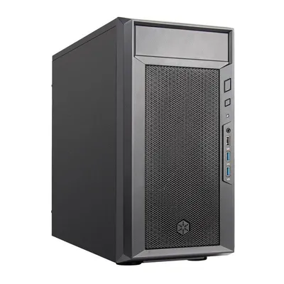 PC-Gehäuse Silverstone FARA 311 Micro-ATX Schwarz mit Gitterfront