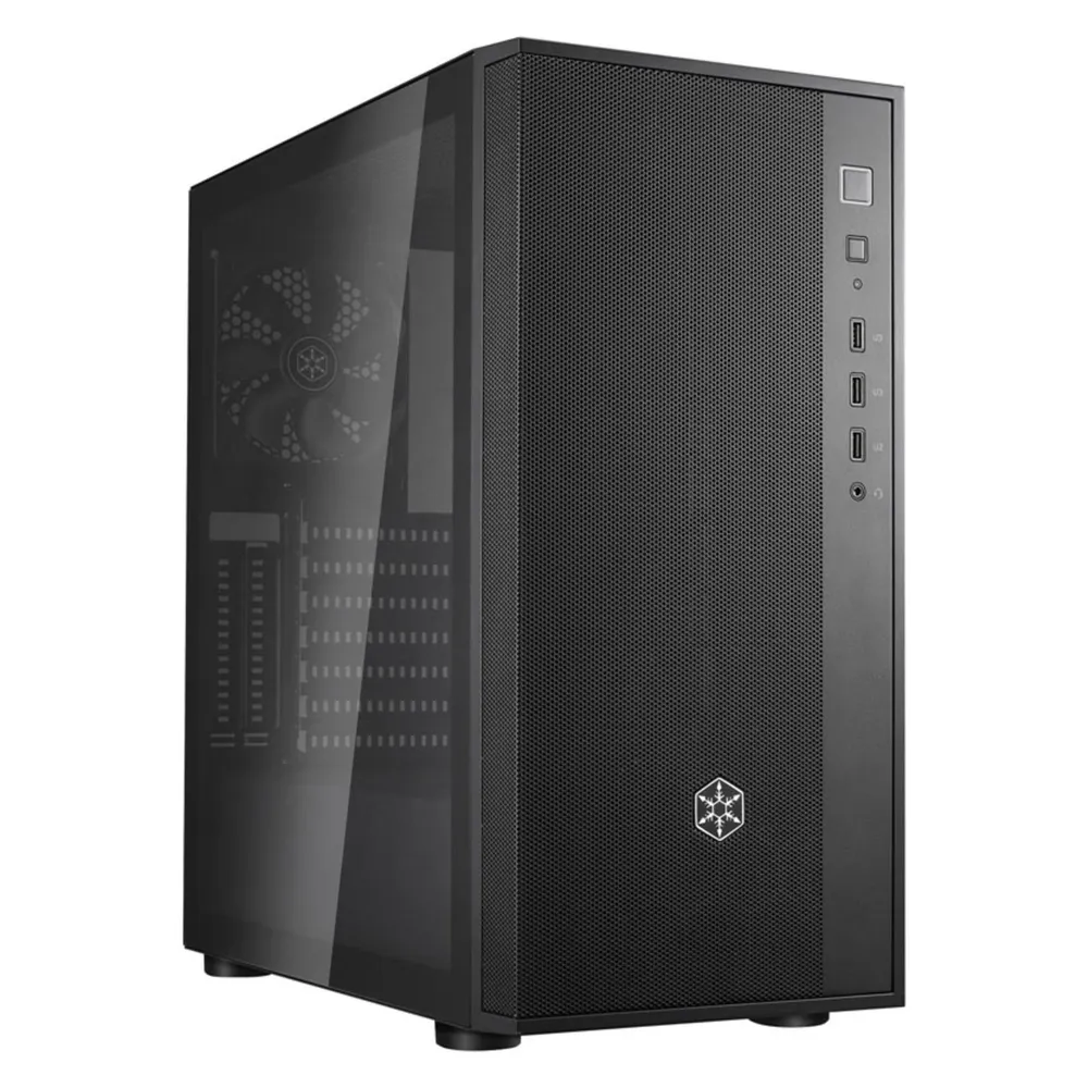 PC-Gehäuse SilverStone FARA R1 SST-FAR1B-G-V2 ATX Glasfenster Schwarz