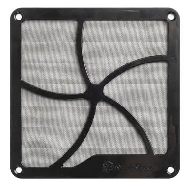 Silverstone FF141B Schwarz ABS Synthetik