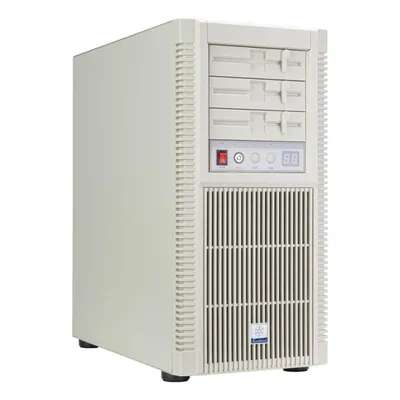 PC-Gehäuse SilverStone FLP02 Retro Beige ATX Full Tower USB-C Stahl