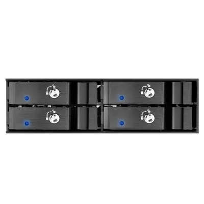 Silverstone FS204 Disk-Array Schwarz
