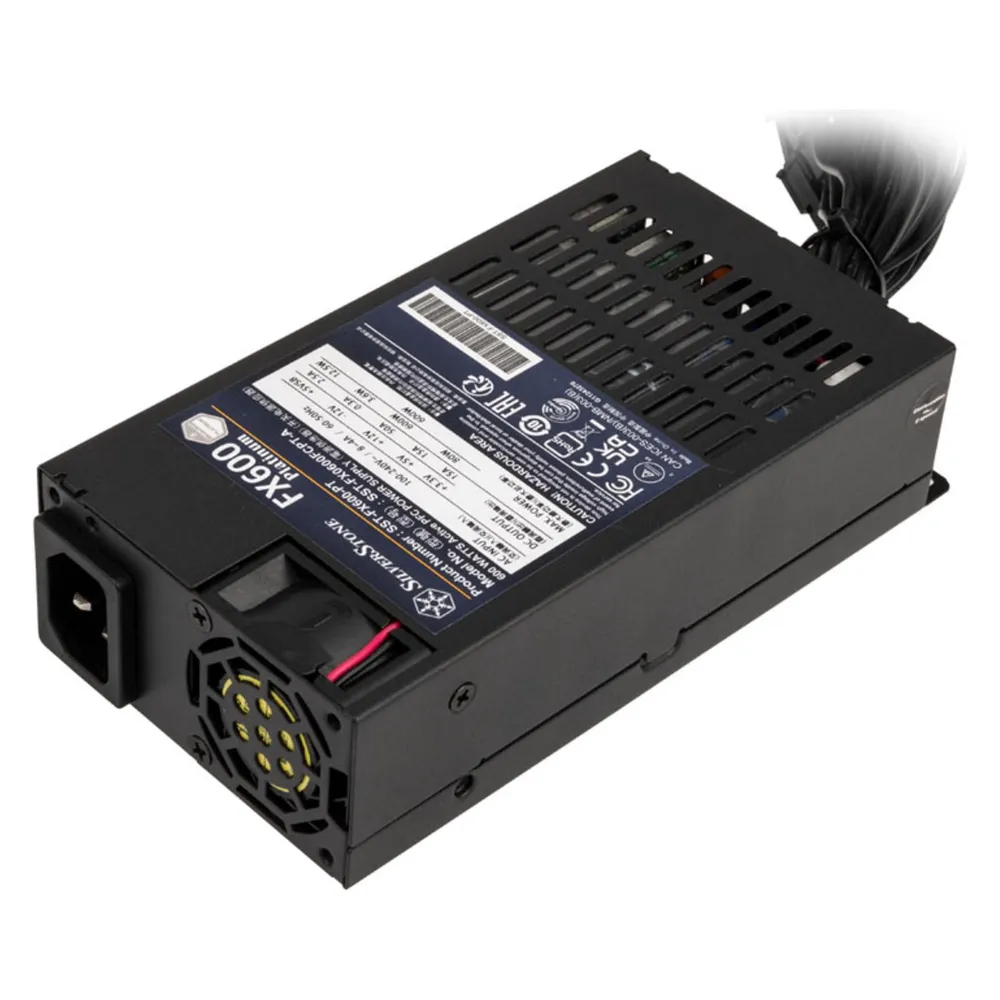 Netzteil SilverStone FX600 Platinum 600W 80 Plus Platinum Flex ATX aktiv