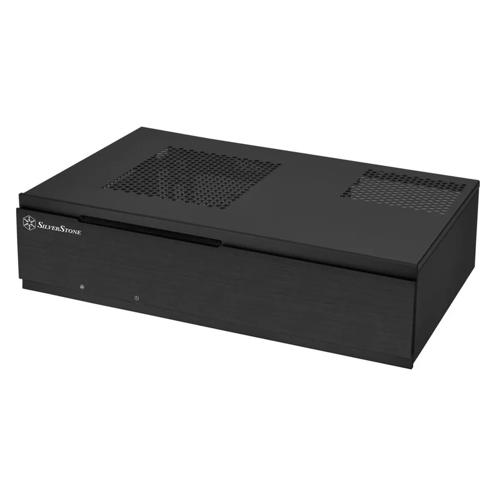 SilverStone SST-ML06B Mini-ITX Gehäuse Aluminium Schwarz SFX Support