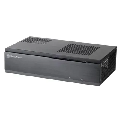 SilverStone SST-ML06B Mini-ITX Gehäuse Aluminium Schwarz SFX Support