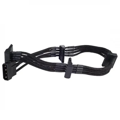 Silverstone 0.3m, Molex 4p/4xSATA 0,3 m (SST-PP07-BTSB)