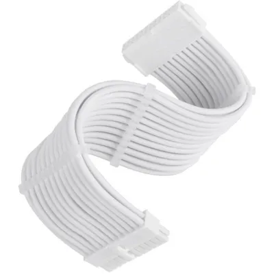ATX Verlängerungskabel 24 Pin SilverStone 30 cm Weiß