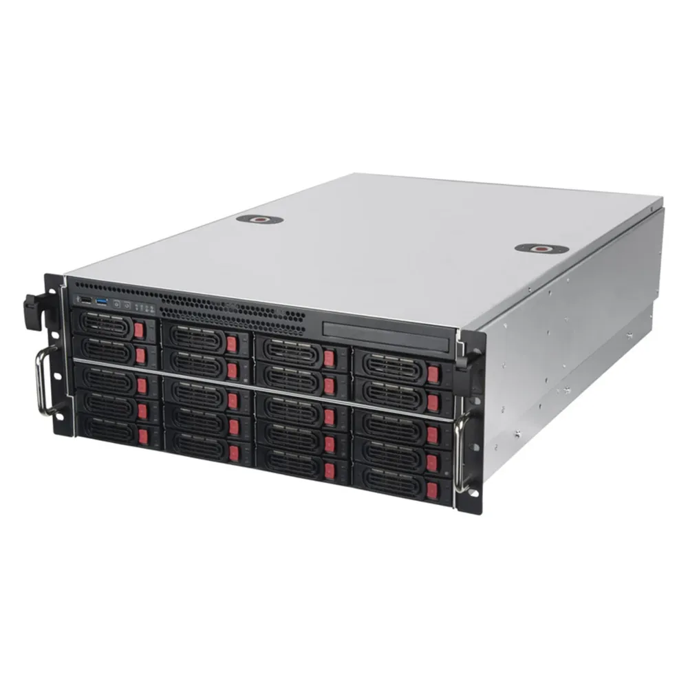 Server SilverStone SST-RM43-320-RS 20 Einschübe 12 Gb/s Hot-swap 4U grau