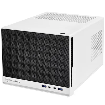 Silverstone SG13 Mini Tower Schwarz, Weiß
