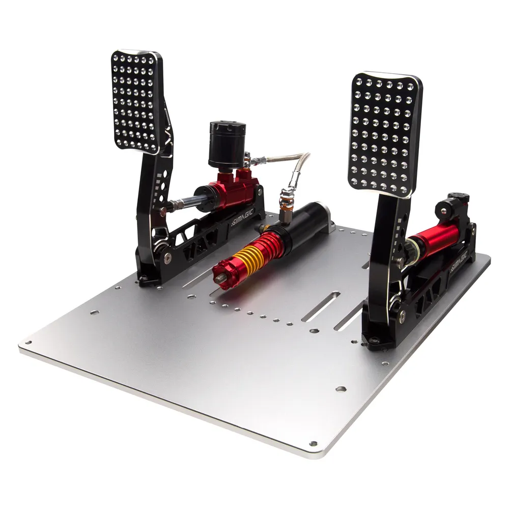 Simagic P2000 Hydraulic 2-Pedal Set, 100KG Loadcell - Crimson Edition