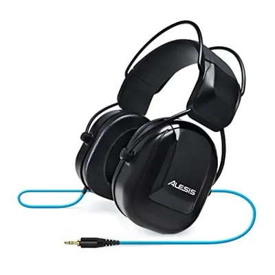 Kopfhörer Alesis DRP100 mit Kabel 3,5 mm Anschluss für Musik Schwarz