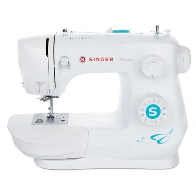 Nähmaschine SINGER Simple 3337 Weiß Freiharm Ojenautomatik 29 Stiche elektrisch