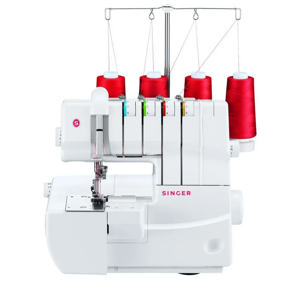 Singer Coverstich-Nähmaschine - 14T970C Coverstitch, 2-3-4 Fadensystem, Zwillingsnadel-Effekt